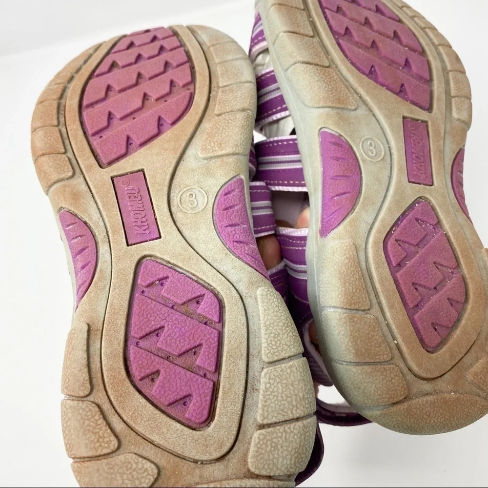 Khombu Sandy Kids Active Sandal Closed Toe. Purple/Pink. Youth Size 3